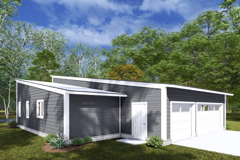 House Plan Design - Exterior - Other Elevation 2 for Modern House Plan #513-2285 - 3 bed, 2 bath