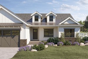 Exterior - Covered Porch for Farmhouse House Plan #455-222 - 3 bed, 2.5 bath