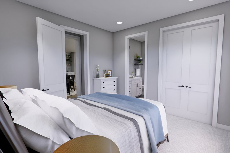 Dream House Plan - Interior - Bedroom 3 for Farmhouse House Plan #51-1280 - 4 bed, 3.5 bath