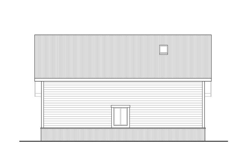House Plan Design - Exterior - Other Elevation for Country House Plan #124-1329, 1 bath