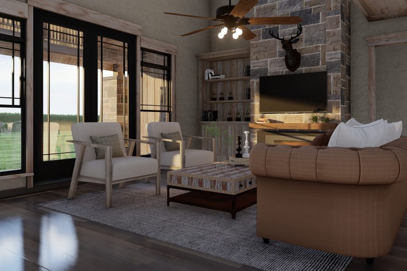 Dream House Plan - Interior - Family Room 1 for Craftsman House Plan #17-2377 - 4 bed, 3 bath