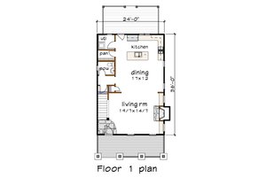 Floor Plan - Upper Floor for Craftsman House Plan #79-267 - 3 bed, 2.5 bath