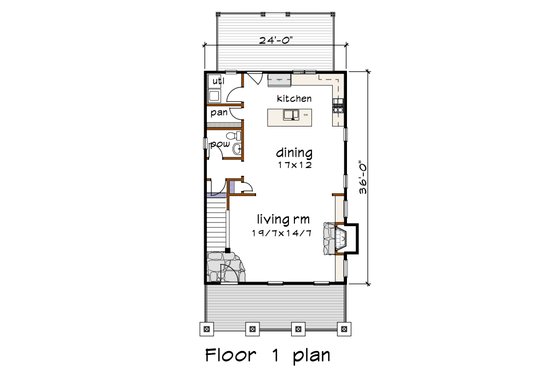 Floor Plan - Upper Floor for Craftsman House Plan #79-267 - 3 bed, 2.5 bath