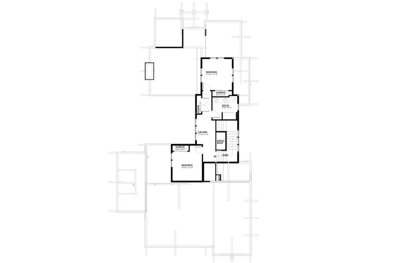 Architectural House Design - Floor Plan - Upper Floor for Craftsman House Plan #895-142 - 3 bed, 2.5 bath