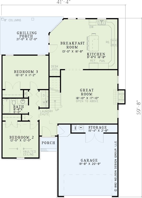 Dream House Plan - Traditional Floor Plan - Main Floor Plan #17-2123