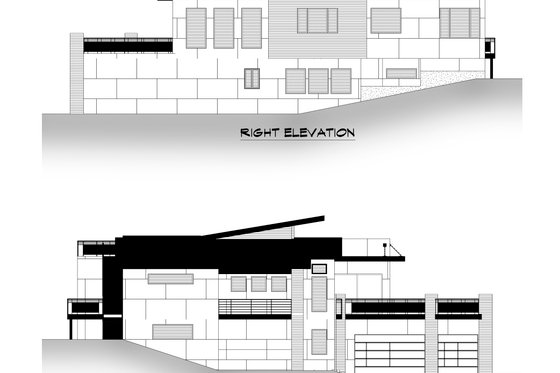 Exterior - Other Elevation 2 for Contemporary House Plan #1066-216 - 5 bed, 5 bath