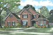 European Style House Plan - 5 Beds 3 Baths 2585 Sq/Ft Plan #17-646 