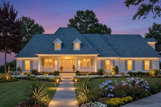 Exterior - Front Elevation for Traditional House Plan #21-273 - 4 bed, 3 bath