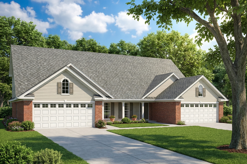 Home Plan - Traditional Exterior - Front Elevation Plan #17-1050