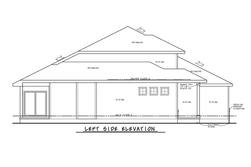 House Blueprint - Exterior - Other Elevation for Contemporary House Plan #20-2430 - 4 bed, 2.5 bath