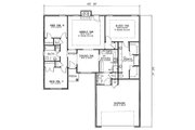 Traditional Style House Plan - 3 Beds 2 Baths 1474 Sq/Ft Plan #17-132 
