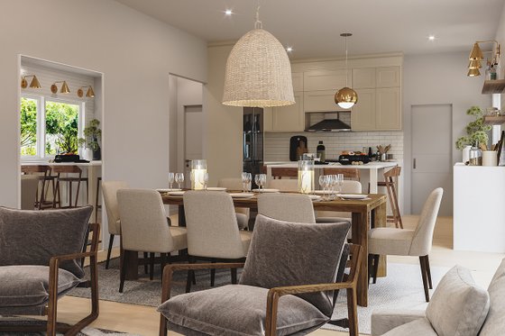 Interior - Dining Room for Contemporary House Plan #23-2726 - 3 bed, 2 bath