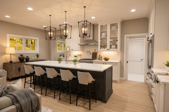Interior - Kitchen 2 for Farmhouse House Plan #51-1514 - 3 bed, 2.5 bath