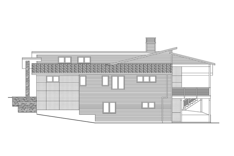 Architectural House Design - Exterior - Other Elevation 1 for Contemporary House Plan #124-1461 - 4 bed, 4 bath