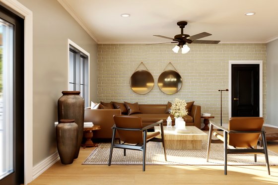 Interior - Family Room 2 for Barndominium House Plan #1064-382 - 2 bed, 2.5 bath