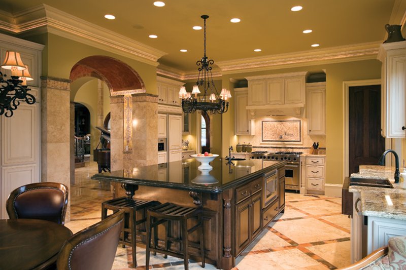 Home Plan - Interior - Kitchen for Mediterranean House Plan #453-604 - 5 bed, 5.5 bath