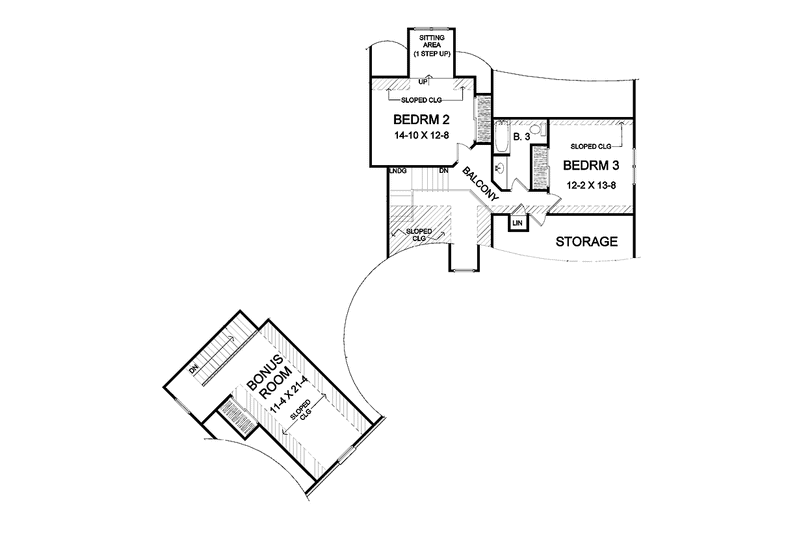 Dream House Plan - Floor Plan - Upper Floor for Classical House Plan #328-357 - 3 bed, 2.5 bath