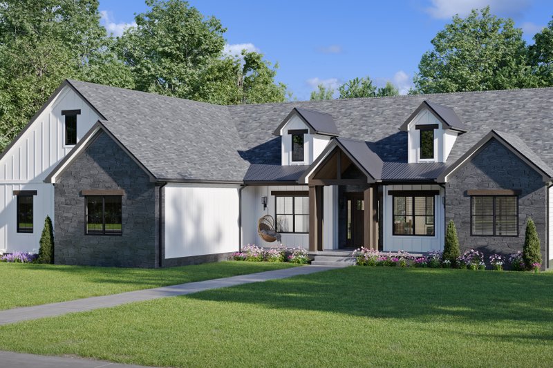 Dream House Plan - Exterior - Front Elevation 3 for Country House Plan #1089-52 - 3 bed, 2.5 bath