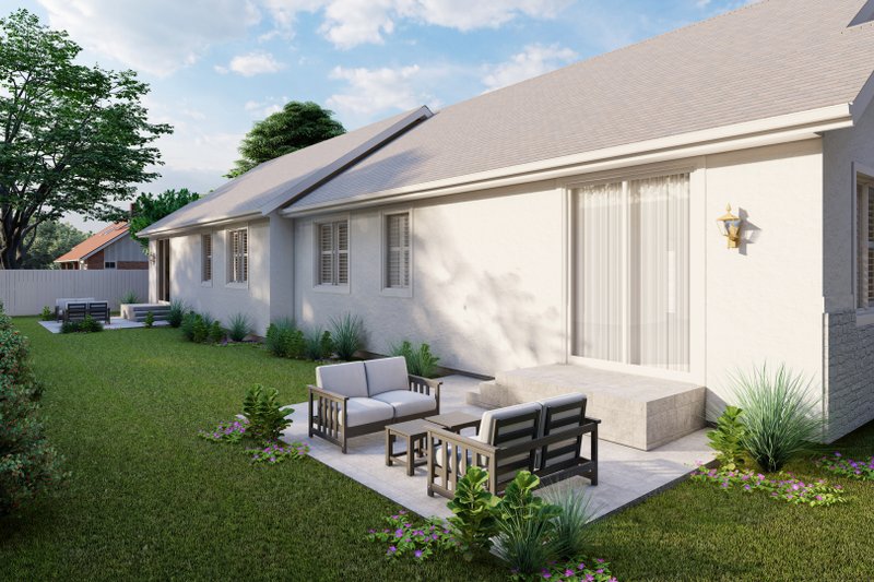 Home Plan - Exterior - Rear Elevation for Craftsman House Plan #1060-312 - 4 bed, 3 bath