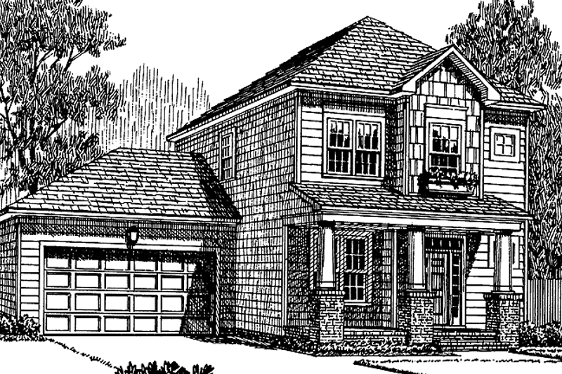 Dream House Plan - Bungalow Exterior - Front Elevation Plan #453-205