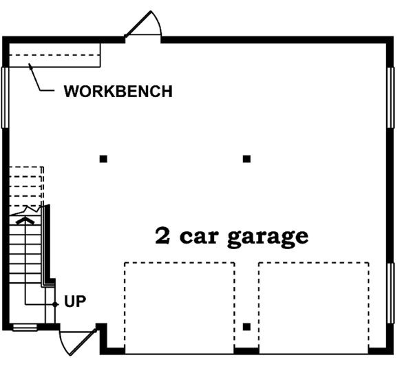 House Blueprint - Bungalow Floor Plan - Main Floor Plan #47-1091