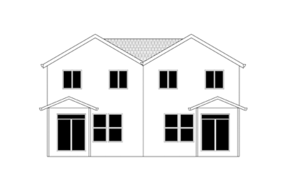 Exterior - Rear Elevation for Craftsman House Plan #943-37 - 6 bed, 4 bath