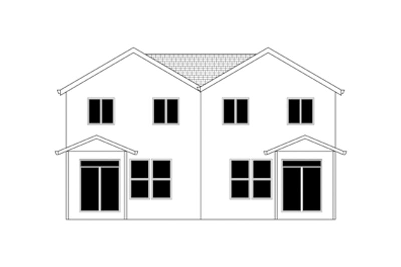 Architectural House Design - Exterior - Rear Elevation for Craftsman House Plan #943-37 - 6 bed, 4 bath