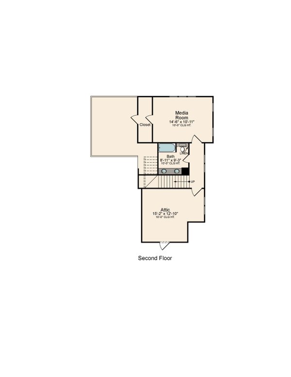 Modern Floor Plan - Upper Floor Plan #1081-15