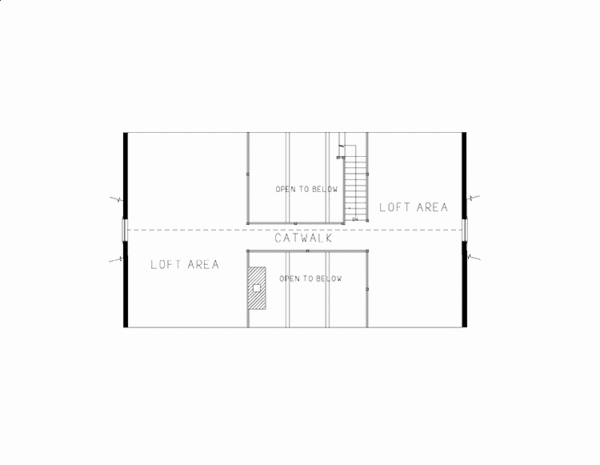 House Blueprint - Log Floor Plan - Upper Floor Plan #964-18