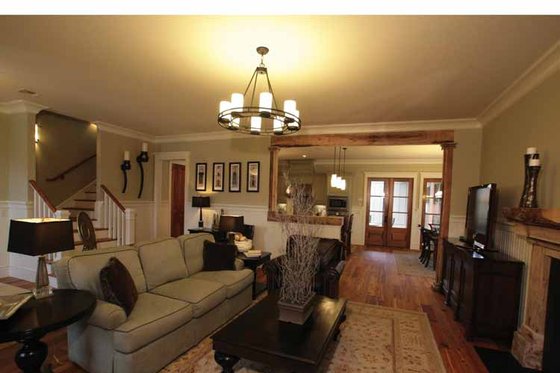 Interior - Family Room for Craftsman House Plan #37-279 - 5 bed, 4 bath