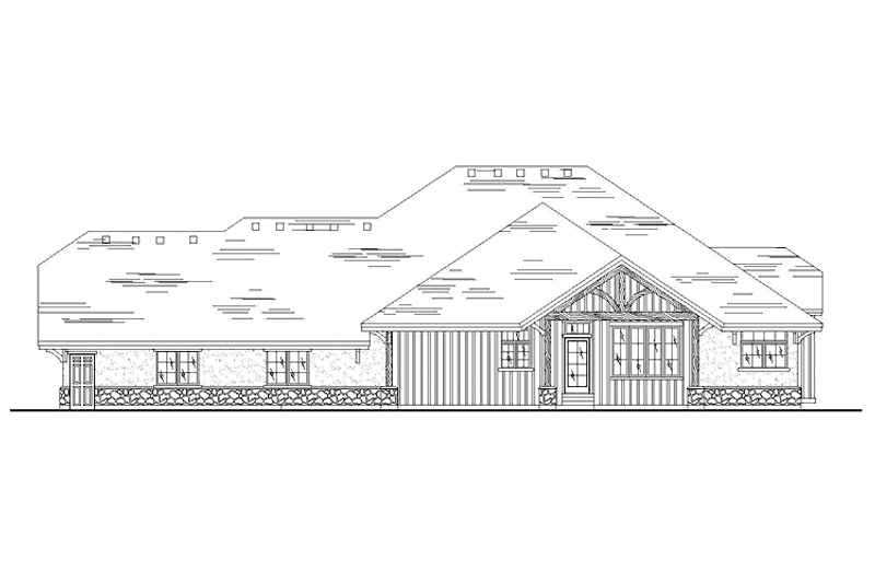 Home Plan - Exterior - Rear Elevation for Cottage House Plan #945-130 - 1 bed, 2 bath