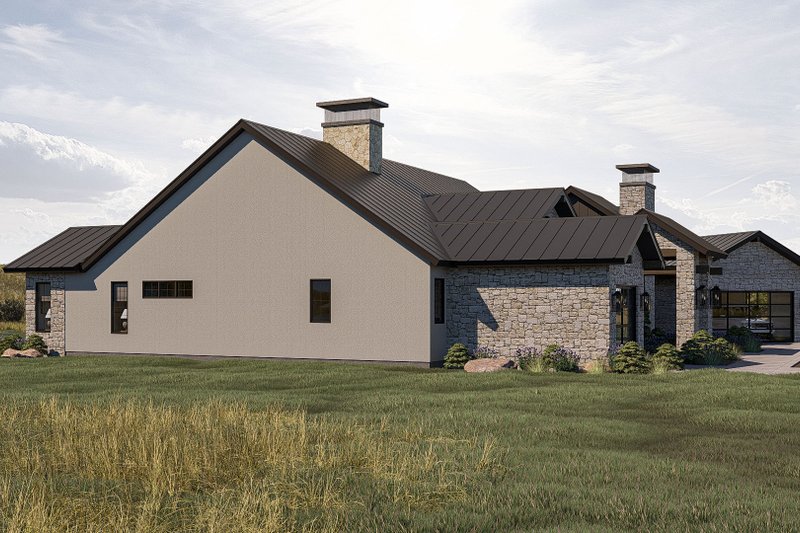 House Design - Exterior - Other Elevation for Prairie House Plan #455-370 - 3 bed, 2.5 bath