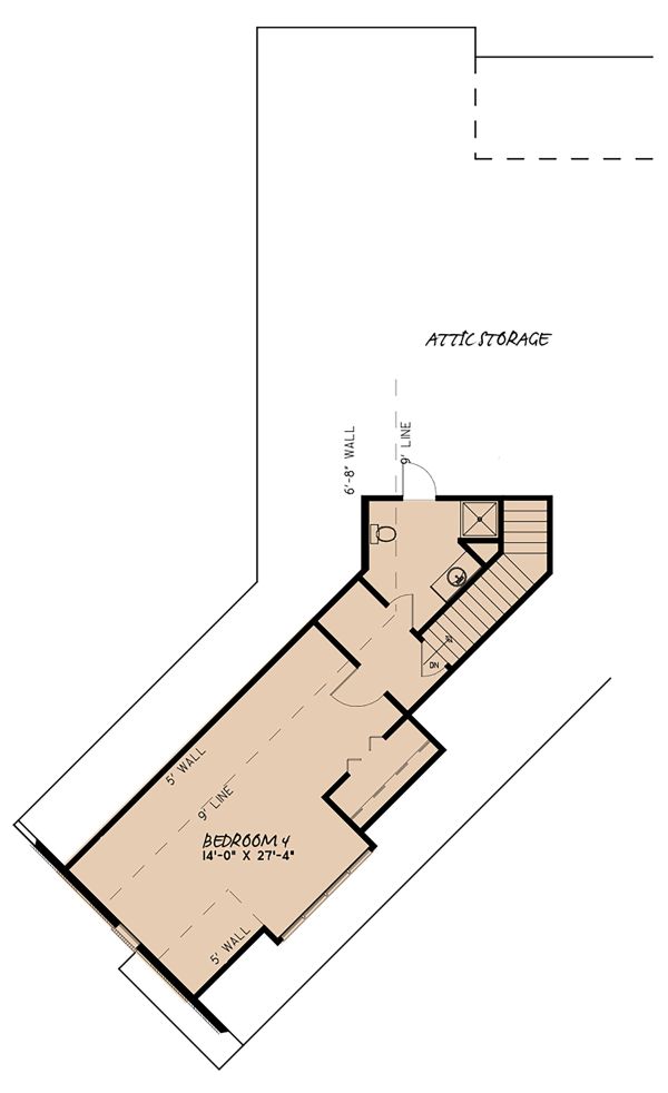 House Blueprint - European Floor Plan - Upper Floor Plan #923-139