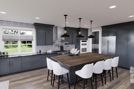 Interior - Kitchen for Farmhouse House Plan #51-1239 - 4 bed, 3.5 bath