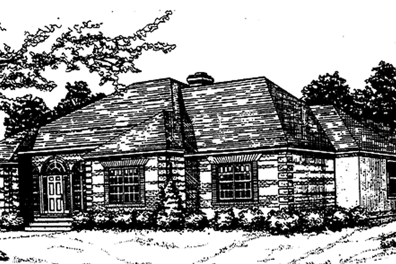 Dream House Plan - Country Exterior - Front Elevation Plan #30-291