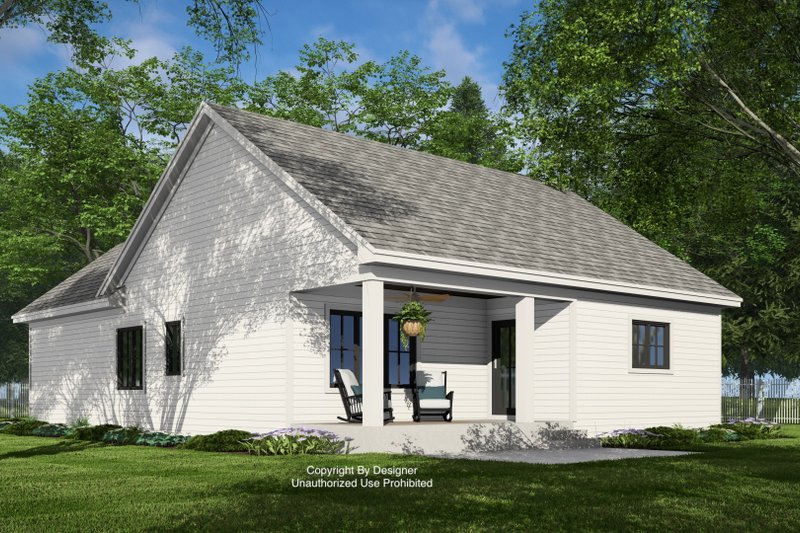 House Design - Exterior - Rear Elevation 2 for Farmhouse House Plan #51-1389 - 3 bed, 2.5 bath