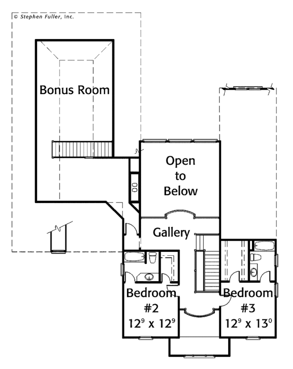 Dream House Plan - Classical Floor Plan - Upper Floor Plan #429-304