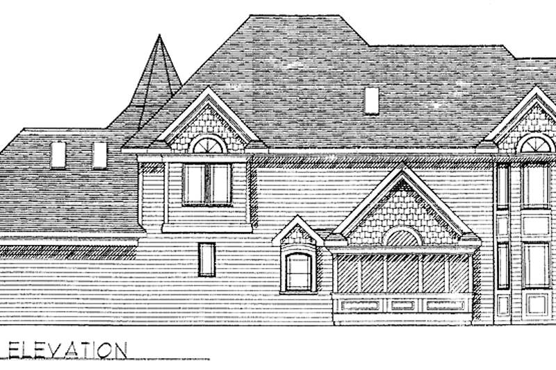 Dream House Plan - Exterior - Rear Elevation for Victorian House Plan #70-1340 - 4 bed, 2.5 bath