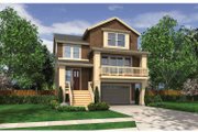 Craftsman Style House Plan - 4 Beds 3.5 Baths 3427 Sq/Ft Plan #132-559 Exterior 