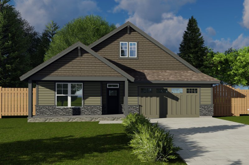 Craftsman Style House Plan - 4 Beds 2 Baths 2187 Sq/Ft Plan #53-747