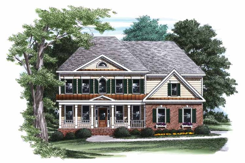 Dream House Plan - Classical Exterior - Front Elevation Plan #927-787