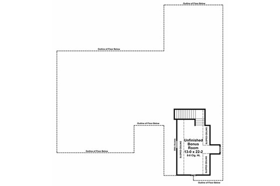 Floor Plan - Other Floor for Country House Plan #21-196 - 4 bed, 3 bath