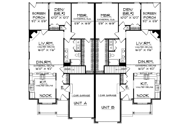 Architectural House Design - Floor Plan - Main Floor for Country House Plan #70-1387 - 4 bed, 2 bath