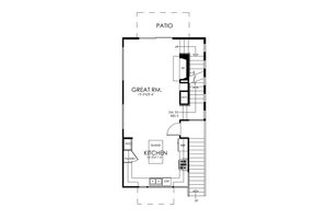 Floor Plan - Main Floor for Traditional House Plan #484-13 - 3 bed, 3 bath