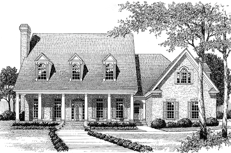 House Blueprint - Classical Exterior - Front Elevation Plan #453-328