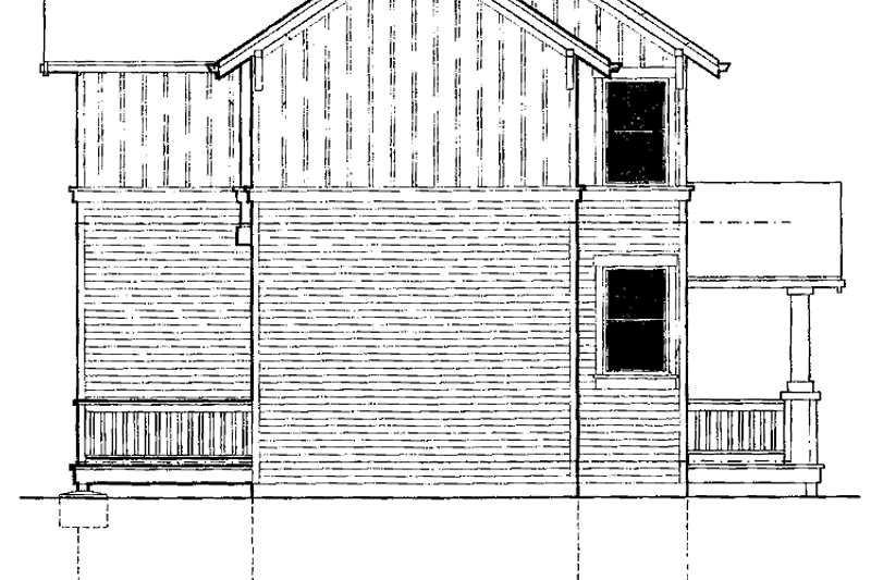 Home Plan - Exterior - Rear Elevation for Craftsman House Plan #48-776 - 3 bed, 2.5 bath