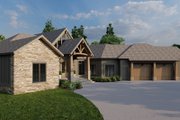 Craftsman Style House Plan - 4 Beds 4.5 Baths 5054 Sq/Ft Plan #923-43 