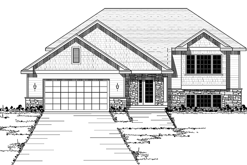 Architectural House Design - Contemporary Exterior - Front Elevation Plan #51-588