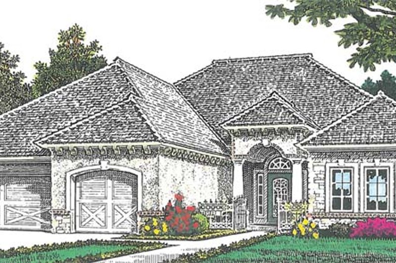 Home Plan - European Exterior - Front Elevation Plan #310-1266