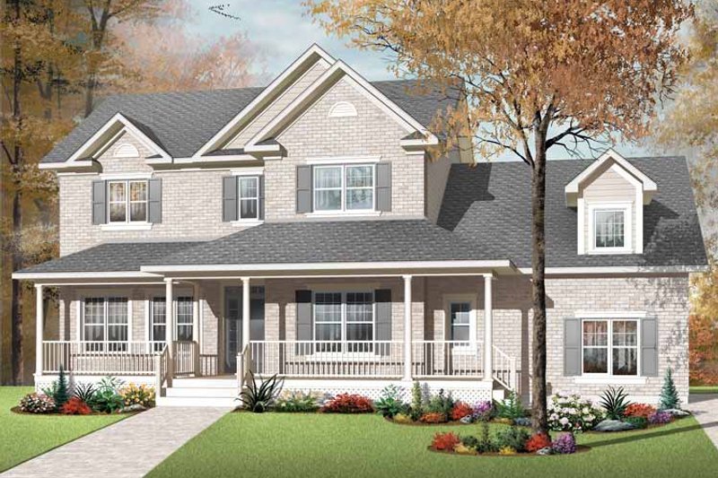 Home Plan - Exterior - Front Elevation 3 for Country House Plan #23-2556 - 3 bed, 2.5 bath